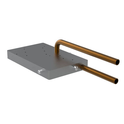 CNC Machining Water Cooled Heat Sink Aluminum  Cold Plate With Copper Pipe